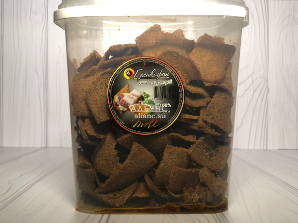 Ржаные гренки со вкусом сала с горчицей в Орехово-Борисово