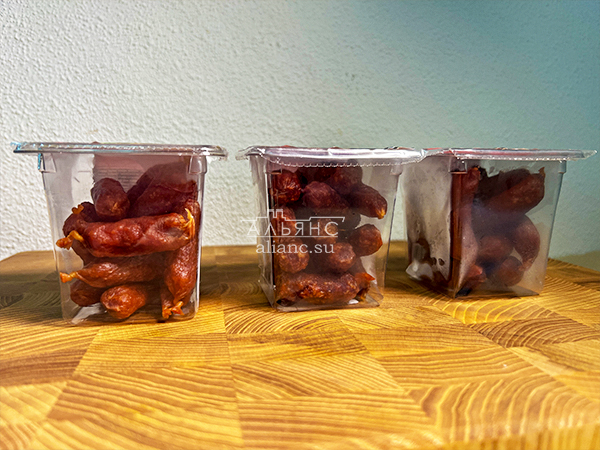 Колбаски МИНИ со вкусом аджики с/к (100 гр) в Орехово-Борисово