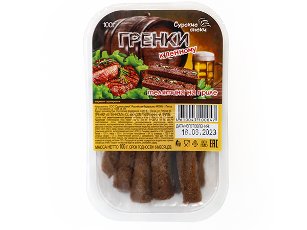 Сурские гренки Телятина на гриле (100 гр) в Орехово-Борисово