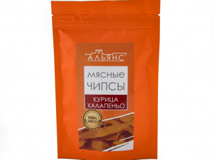 Ресторанные гренки белые грибы: Мясо (АЛЬЯНС) вяленое курица с халапеньо (50 гр)