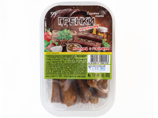 Икра макроруса вяленая: Сурские гренки Холодец с горчицей (100 гр)