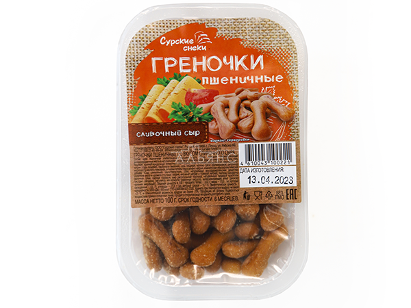 Сурские (ПШЕНИЧНЫЕ) Сливочный сыр (100 гр) в Орехово-Борисово