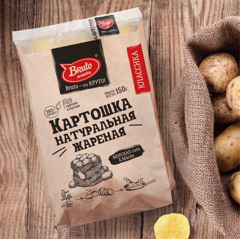 Картофель «Бруто» с солью 130 гр. в Орехово-Борисово