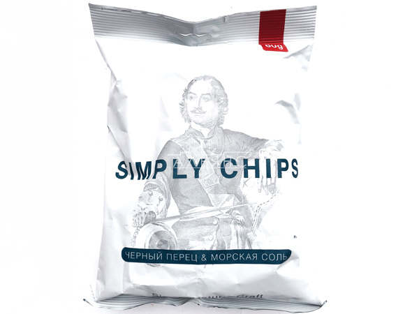 Картофельные чипсы "Simple chips" Морская соль и черный перец 80 гр. в Орехово-Борисово