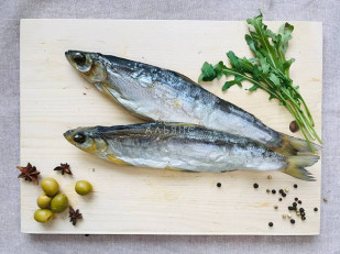 Креветка Черноморская (копченая) (25гр): Ряпушка вяленая